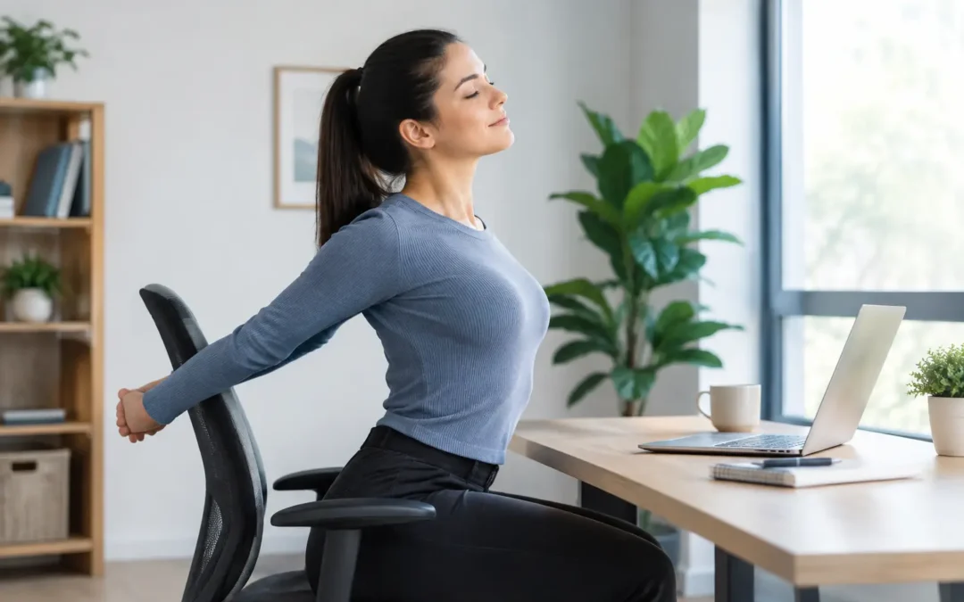 Desk Posture Pilates Routine for Stiff Workdays